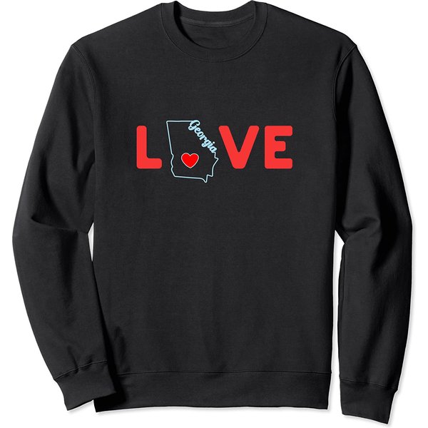 State Of Georgia Outline Sweatshirt Love-image