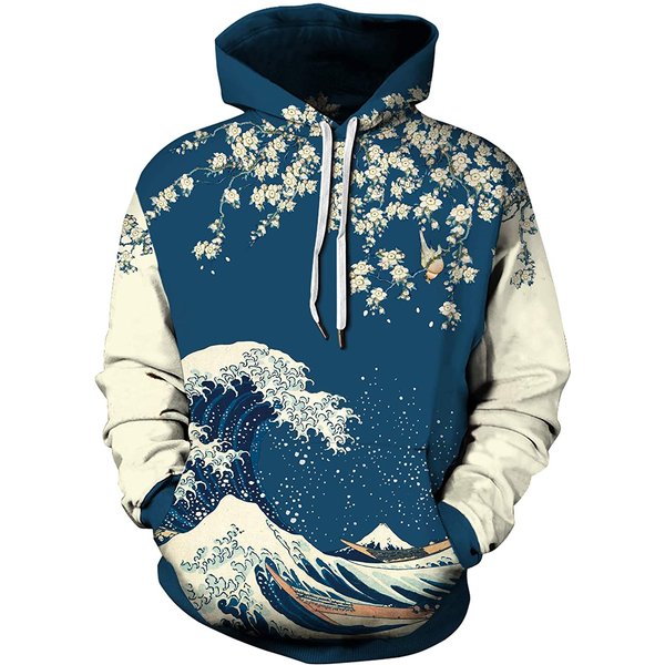 Japanese Flower 3d Hoodie