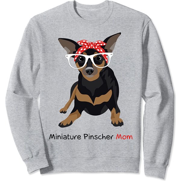 Miniature Pinscher Mom - Min Pin Dog Sweatshirt-image