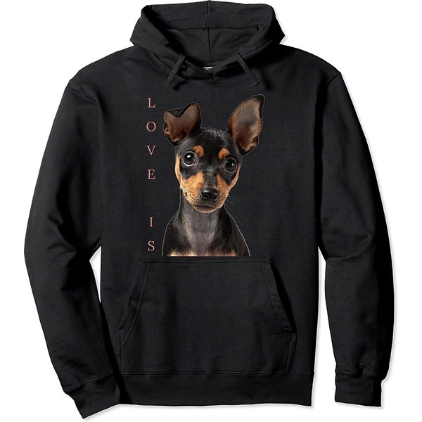 Miniature Pinscher Love Puppy Pet Pullover Hoodie