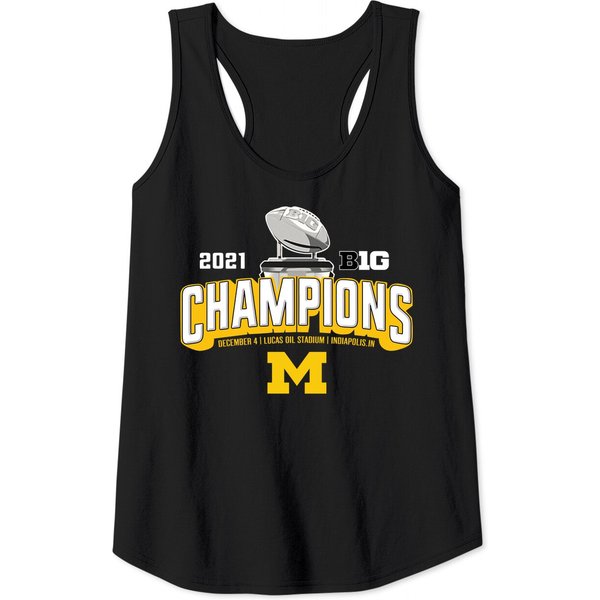 Michigan-Football-Big-Ten-Champions-2021 Tank Tops-image
