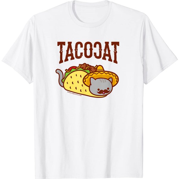 Funny Cat T-Shirt - Mexican Taco Cat T-Shirt-image