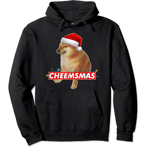 Dogelore Hoodie Cheemsmas Christmas Sweater Doge Meme Design-image
