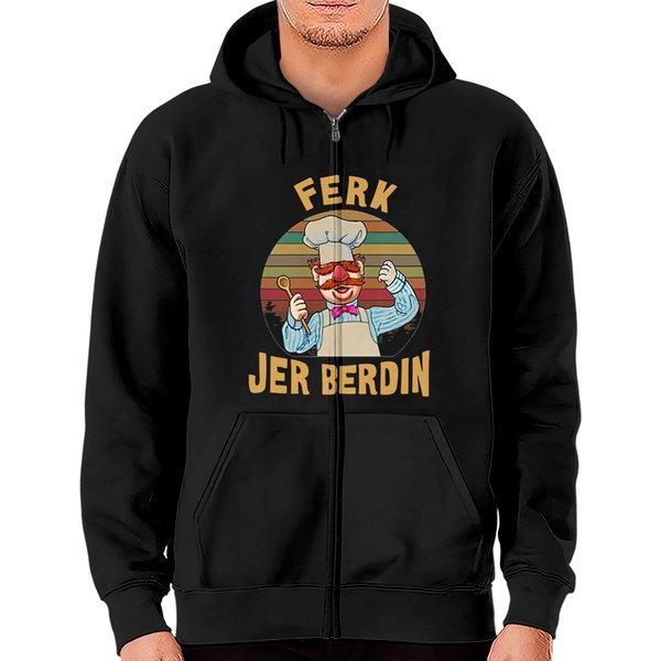 Ferk Jer Berdin Zip Hoodies Swedish Chef Vintage Zip Hoodies-image