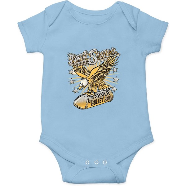 The Gold Bob Rock And Roll, The Silver & Bullet Band Classic Onesie, Bob Seger Onesie-image