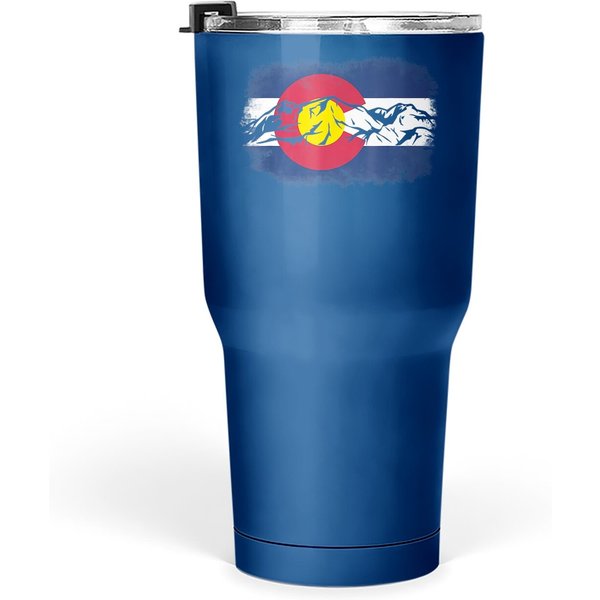Colorado Mountain Love Colorado Flag Tumbler 30 Oz-image