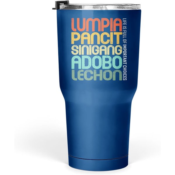Filipino Philippine Food Lumpia Pancit Sinigang Adobo Lechon Tumbler 30 Oz-image