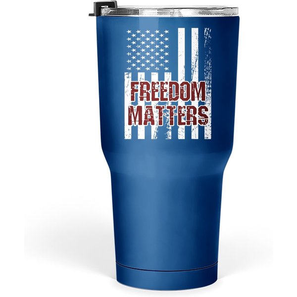Freedom Matters - Usa Patriotic Flag Tumbler 30 Oz-image