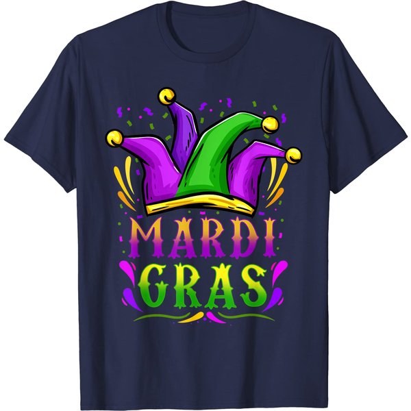 Mardi Gras Party Hat Gift T-Shirt-image