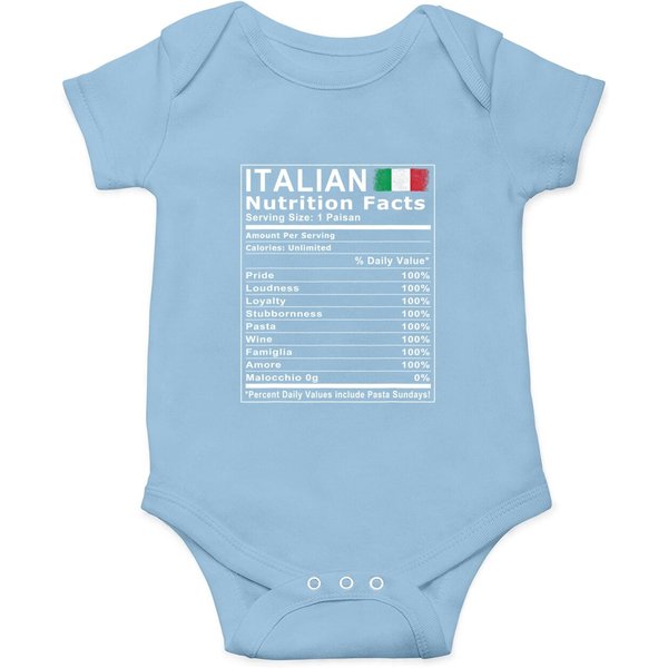 Italian Nutrition Facts Onesie-image