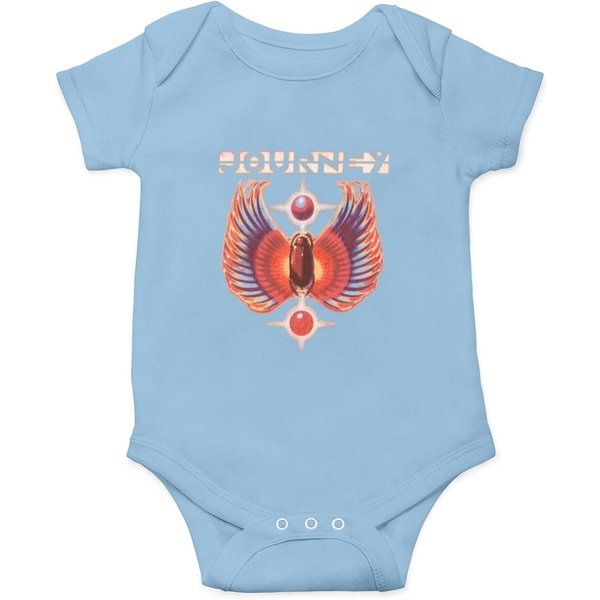 Journey Rock Band Music Group Colored Wings Logo Onesie