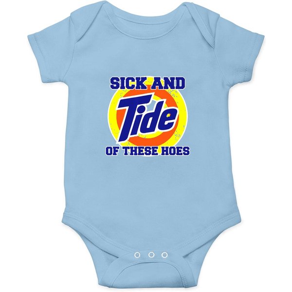 Sick And Tide Of These Hoes Vintage Onesie-image