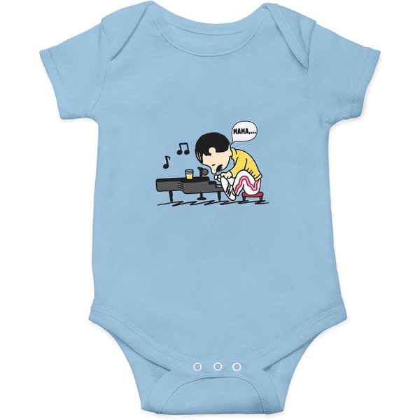 Mama Schroeder Playing Piano Freddie Mercury Onesie-image