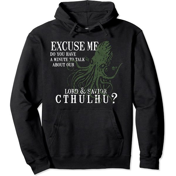 Lord & Savior Cthulhu Funny Parody Religion Myth Hoodie-image