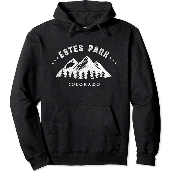 Estes Park Colorado Outdoors Adventure Graphic Pullover Hoodie-image
