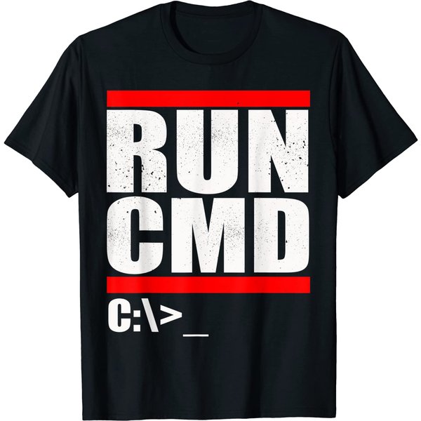 Run Cmd T Shirt | Computer Nerd T Shirt-image