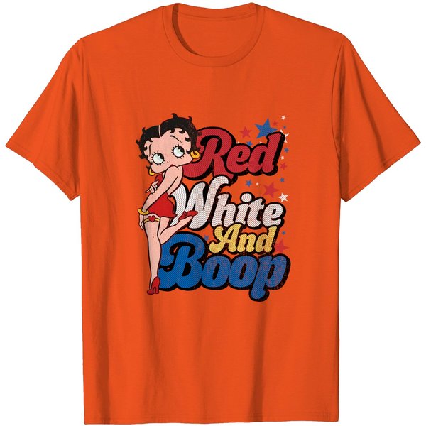 Red White And Boop Betty Boop T-Shirts-image