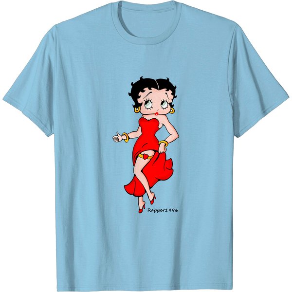Betty Boop Red Dress T-Shirts-image