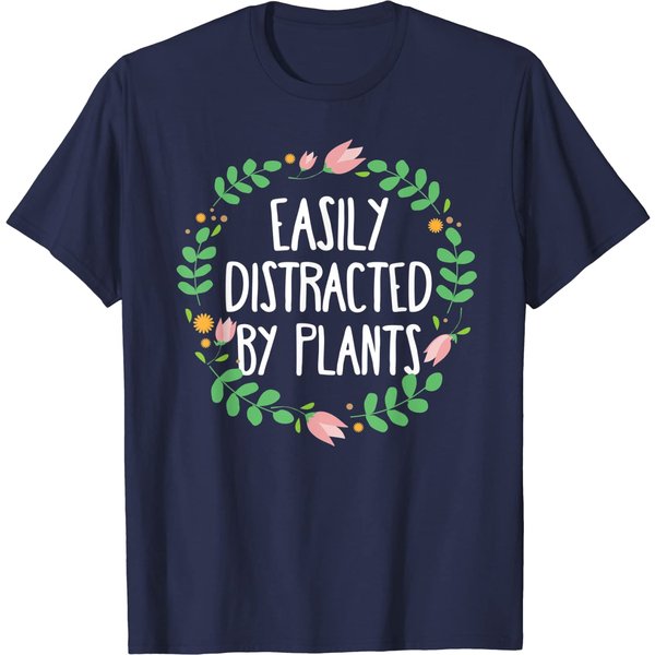 Easily Distracted By Plants Gardening T-Shirt-image