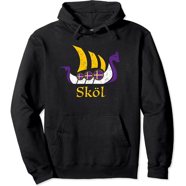 Skol Hoodie Sweatshirt Nordic Scandinavian Vikings Boat-image