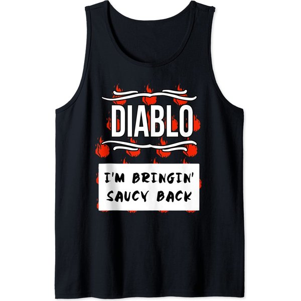 Hot Sauces Group Halloween Costumes Taco Diablo Sauce Tank Top-image