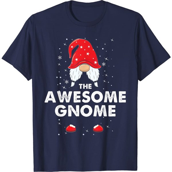 The Awesome Gnome Family Christmas Pajama Awesome Gnome T-Shirt-image