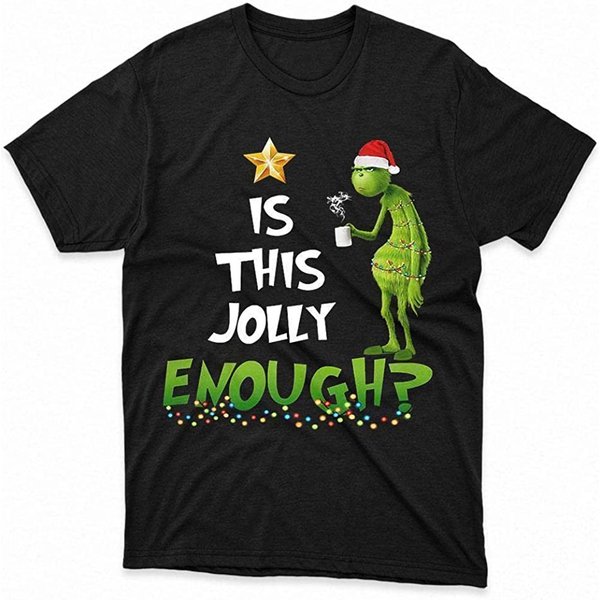 Is This Jolly Enough The Grinch Christmas T-Shirt-image