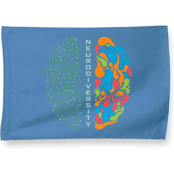 Embrace Neurodiversity Brain House Flag-image