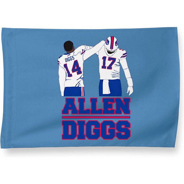 Stefon Diggs Josh Allen Back Pat Buffalo Football Fan House Flag-image