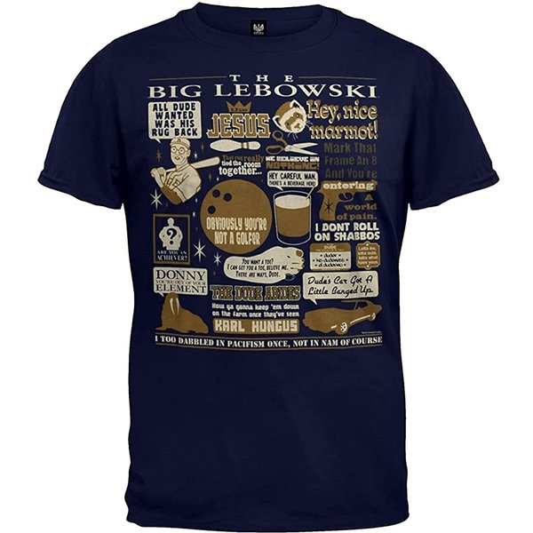 Big Lebowski Quote Mashup T-Shirt-image