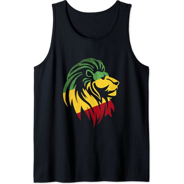 Lion Of Judah / Reggae, Rasta, Ethiopia & Jamaican Roots Tank Top-image