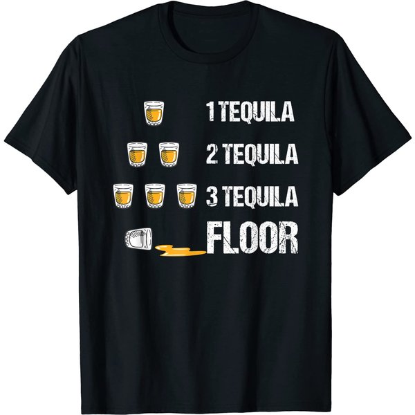 Tequila Floor Funny Weekend Party T-Shirt-image