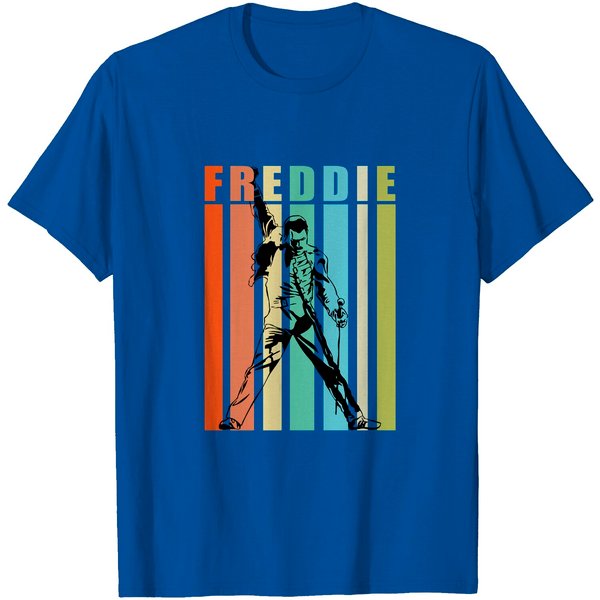 Freddie Mercury Rainbow Vintage T-Shirts-image
