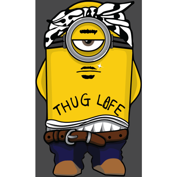 Minion Thug Life - 90S Rap And The Minions - T-Shirt-image