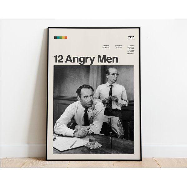12 Angry Men Movie Poster, Modern Movie Poster-image