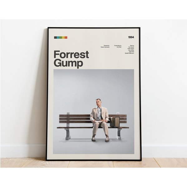Forrest Gump Movie Poster, Forrest Gump Modern Movie Poster-image