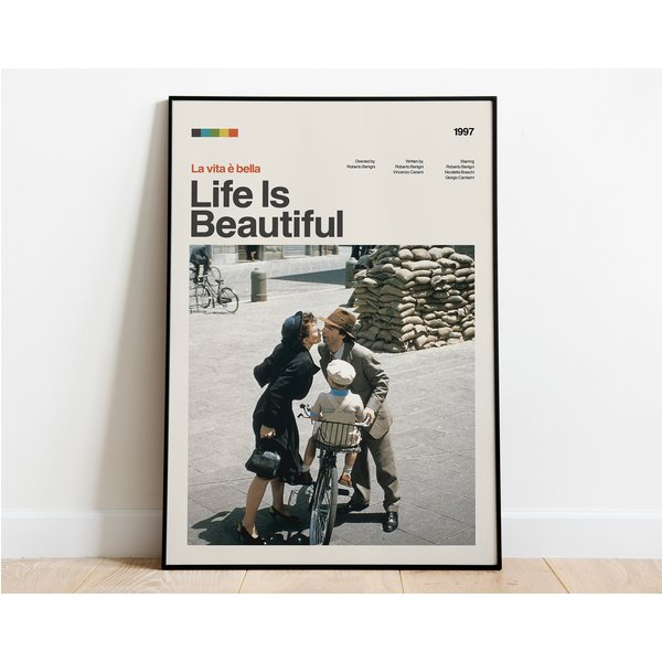 Life Is Beautiful Poster, Modern Movie Poster Print-image