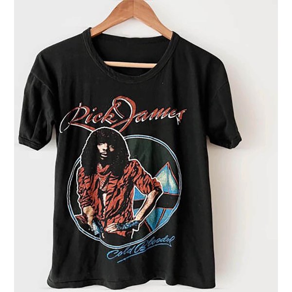 1983 Rick James Shirt Cold Blooded T-Shirt-image
