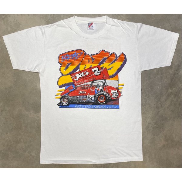 Rare! Vintage 1988 Brad Doty / Party Time Rentals Sprint Car Tee-image