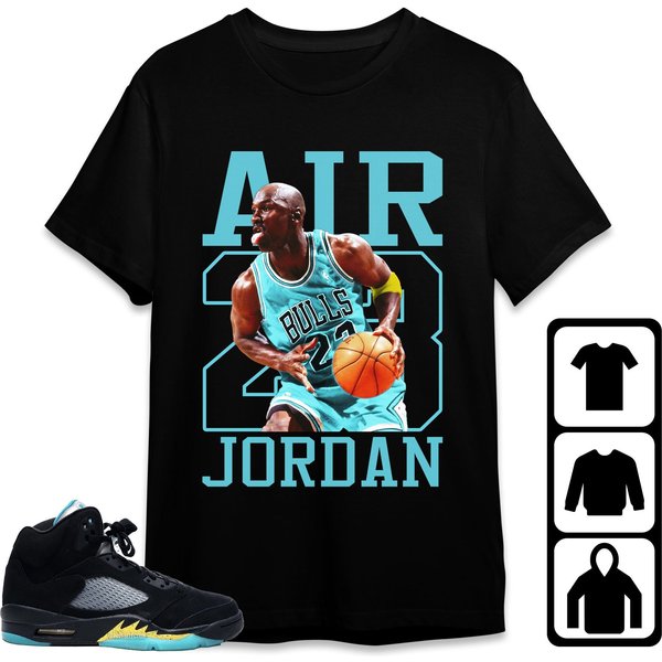 Jordan 5 Aqua Unisex T-Shirt-image