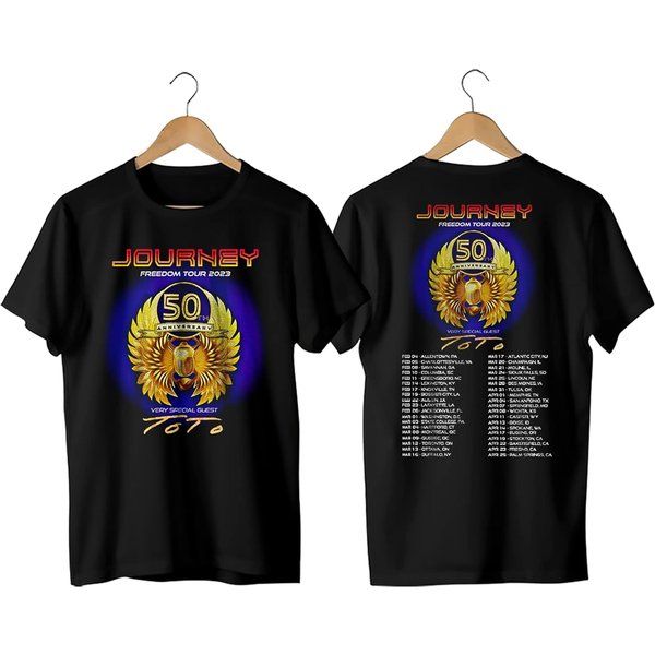 Journey Freedom Tour 2023 Shirts 50Th Anniversary Shirt Journey Tour 2023 T-Shirt-image