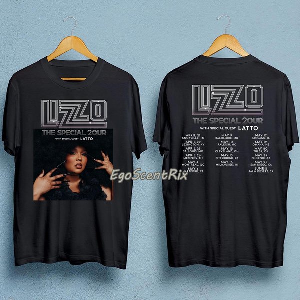 Lizzo Shirt, Lizzo Special Tour 2023 2 Sided Shirt,-image