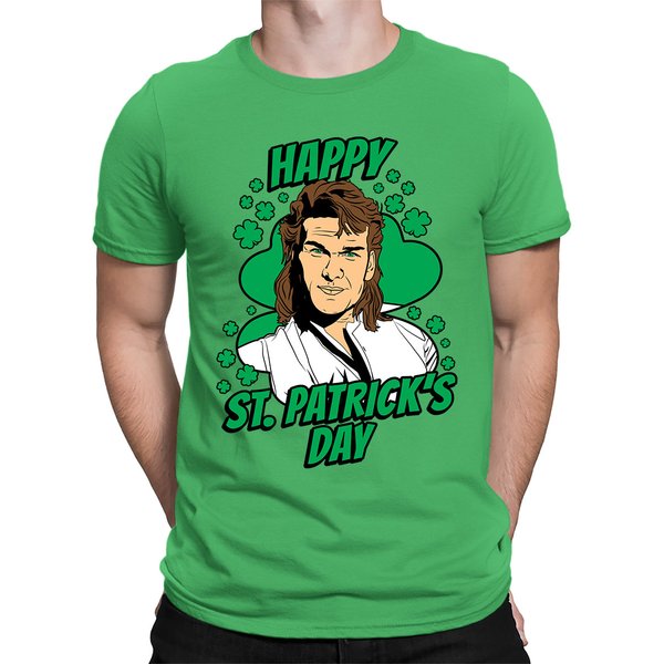 Happy St. Patrick's Day Swayze Irish Ireland Lucky Clover Dilly Dilly Shamrock T-Shirt-image