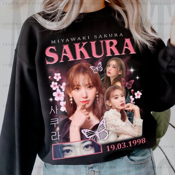Sakura Vintage Le Sserafim Sweatshirt-image
