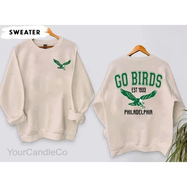 Vintage Go Birds Est 1933 Crewneck Sweatshirt,Philadelphia Shirt,Football Fan Shirt-image