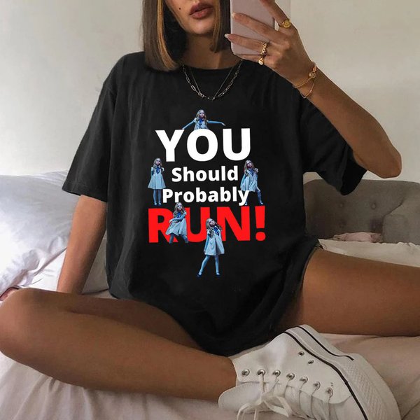 M3Gan Horror Movie Vintage T-Shirt, M3Gan You Should Probably Run Shirt-image
