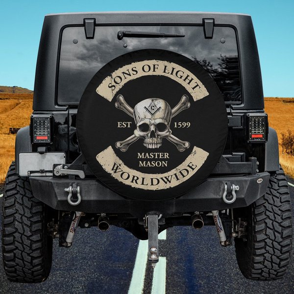Sons Of Light Worldwide Freemasons Spare Tire Cover