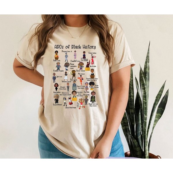 Abcs Of Black History Shirt, Famous African Americans Historical Figures-image
