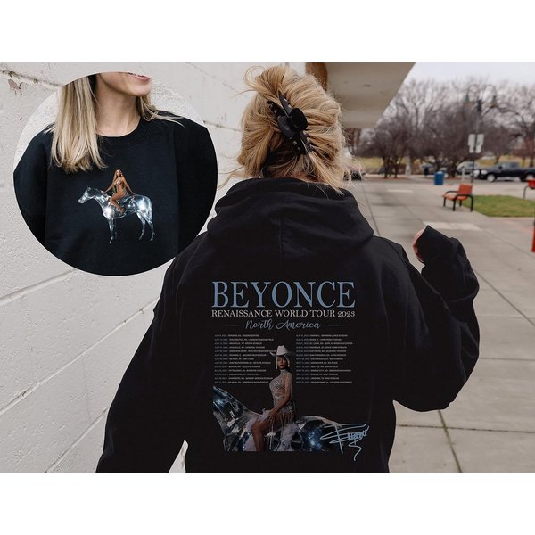 Beyoncé Renaissance Tour 2023 2 Side Hoodie, Renaissance World Tour Shirt-image