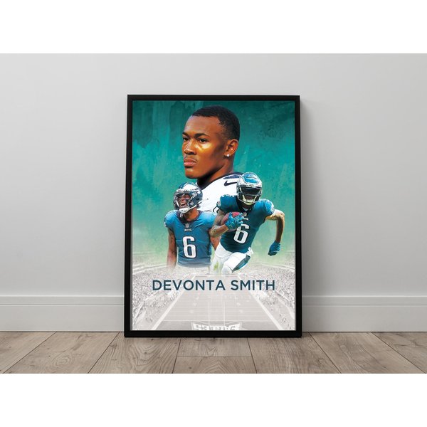 Devonta Smith Poster, Philadelphia Poster-image